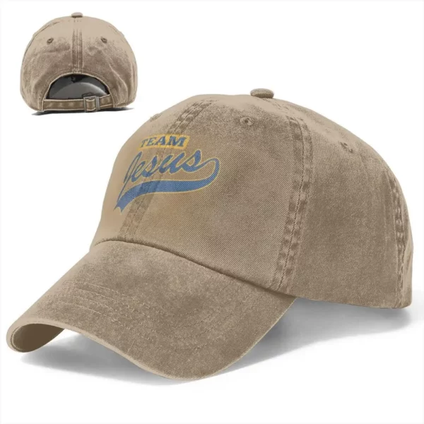 Casquette de Baseball en Denim pour hommes et femmes, chapeau de soleil Snapback, chapeaux d'été Hip Hop CasAdvantages, équipe chrétienne de Jésus, nouveau, 2023 – Image 14