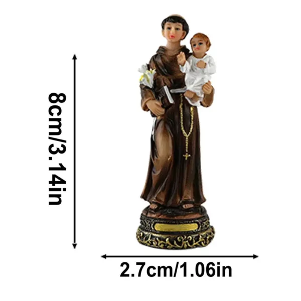 Figurine de Jésus en résine pour la décoration de la maison, intensifications religieuses, artisanat, statue d'Auckland, ornement, petite statue pour table – Image 31