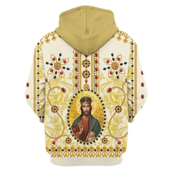 Sweats à capuche zippés College en 3D pour hommes, motif Jésus Saint, Harajuku, Streetwear Y2K, Pop, unisexe, décontracté, CombTop, Noël, le plus récent – Image 22