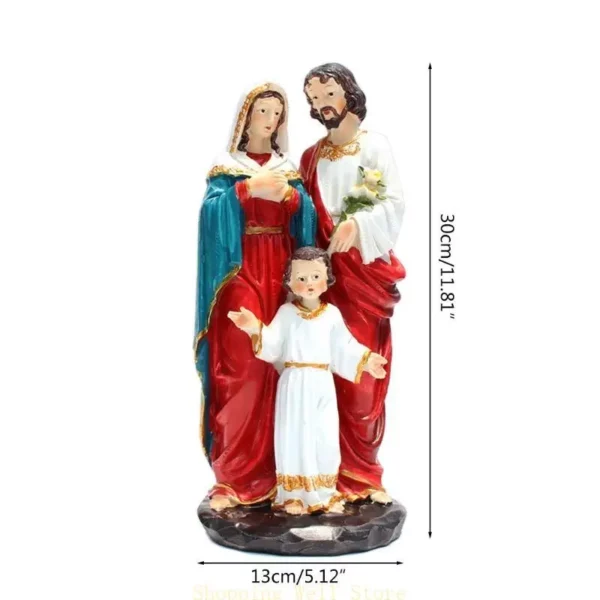 Kx4b religieux jesus familial statue bourse ornement résine statue figurine for Creative sculpture for intérieur décor intérieur – Image 6