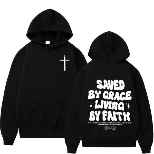 Sweat-shirt à capuche pour hommes et femmes, de haute qualité, à la foi chrétienne de jésus sur la peur, verset de la Bible, pulls Vintage à la mode, Streetwear – Image 26