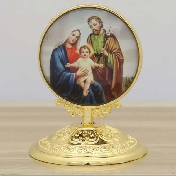 Statue religieuse pour la décoration de la maison, Jésus, la Vierge Marie, la Sainte icône, le Christ catholique, l'ange, la voiture, le bureau, les fournitures, nouveau, 2023 – Image 15