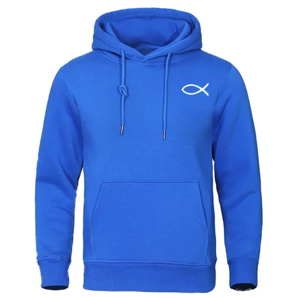 Sweat-shirt chrétien jésus pour hommes et femmes, sweats à capuche de poisson, pull de marque de haute qualité, sweat à capuche chaud Smile, streetwear décontracté, automne, hiver – Image 2