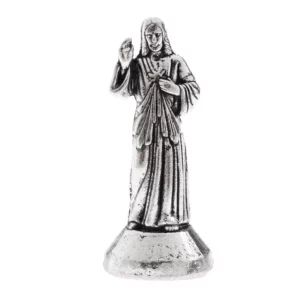 Statue Sainte Religieuse de Jésus, Figurine en Alliage, Ornements de MisériULDivine, Mini Figurine de Jésus