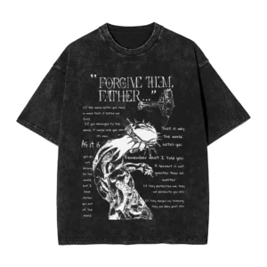 Christian religieux jésus pardonne-les père t-shirt été Y2K classique T-Shirts décontracté Hippie t-shirt pour hommes vêtements