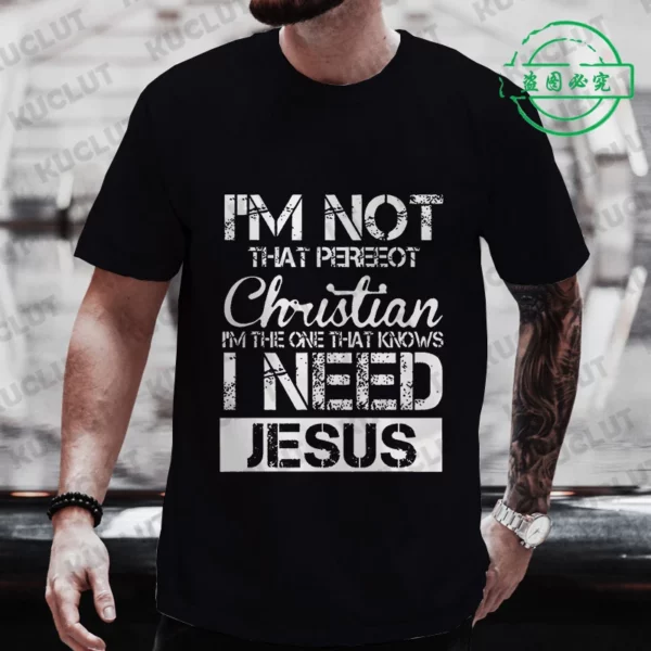 Jésus Christ dos impression pour hommes T-Shirt mode graphique hauts cadeau pour chrétien jésus Streetwear hommes surdimensionné Y2k vêtements – Image 18