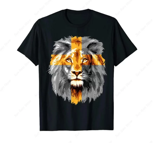 T-Shirt croix chrétien Jésus discutant de la tribu Juda – Image 17