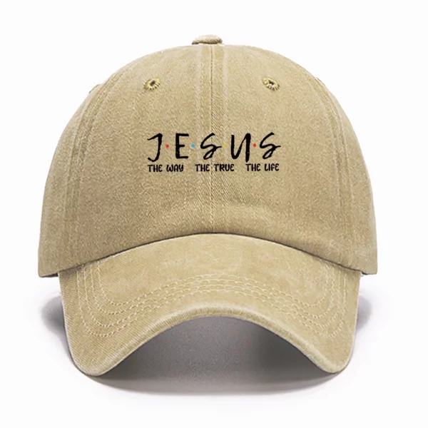 DistMurcia-Casquette de Baseball Noire pour Femme, Chapeau en Maille, Imprimé JESUS, Foi Chrétienne, Rétro, Respirant