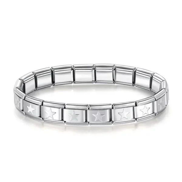 Coeur croix papillon italien breloque lien en acier inoxydable doré Bracelets bricolage faisant 9mm perles rétro Bracelet bijoux en gros – Image 35