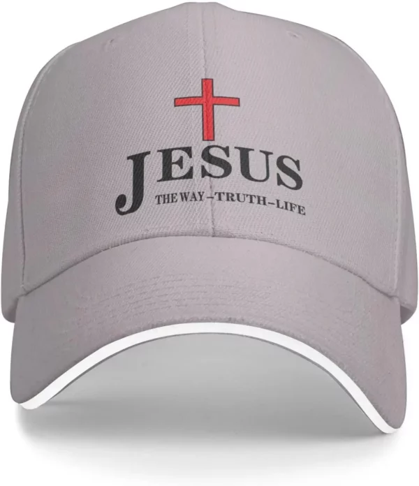 Casquette de Baseball Jesus The Way Truth Life pour hommes et femmes, ajustable, imprimé en 3D, Snapback plat, Hip Hop, taille unique, printemps et été – Image 13