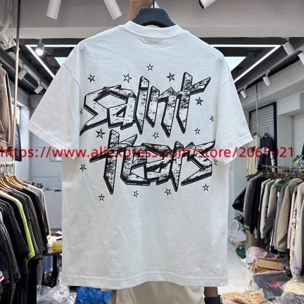 T-shirt imprimé Saint Tears pour hommes et femmes, haute qualité, t-shirt en Y, synchronisation, 2022 – Image 4