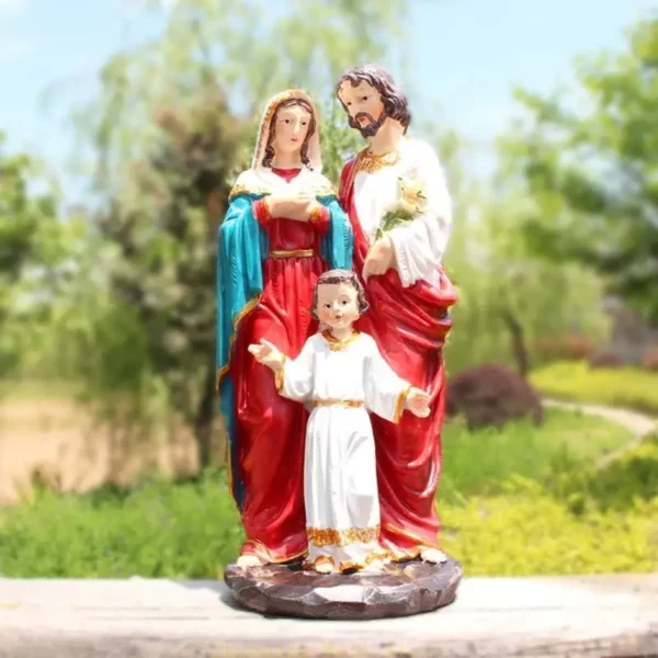 Kx4b religieux jesus familial statue bourse ornement résine statue figurine for Creative sculpture for intérieur décor intérieur – Image 9