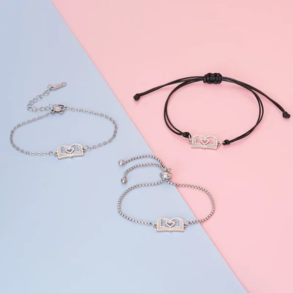Bracelet à breloques croix en acier inoxydable pour hommes et femmes, 10 pièces, fait à la main, tressé, chaîne porte-bonheur réglable, bijoux cadeau – Image 16