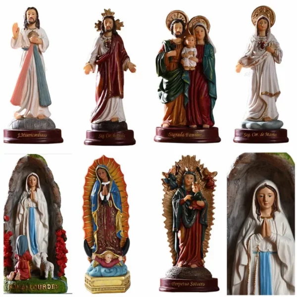 Sculpture de la Sainte Vierge Marie, 1 pièce, figurine de statue de Notre Dame de Lourds