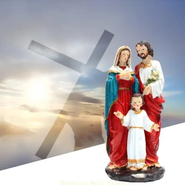 Kx4b religieux jesus familial statue bourse ornement résine statue figurine for Creative sculpture for intérieur décor intérieur – Image 10