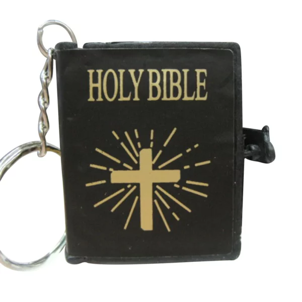 Bible chrétienne espagnole pendentif porte-clés sac voiture suspendus porte-clés cadeau d'anniversaire porte-clés sac breloques porte-clés – Image 8