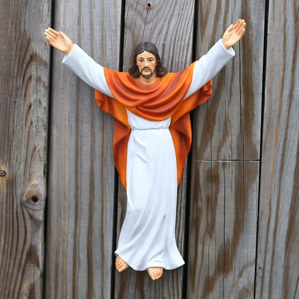 Statue de figurine religieuse du Saint Jésus, artisanat de collection, sculpture d'art pour la maison de Noël, ornement britannique, cadeau d'anniversaire – Image 5