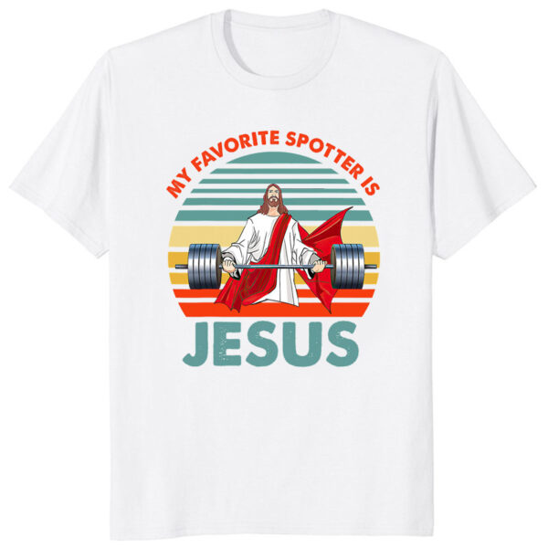 Rétro Vintage jésus Christ gymnase t-shirts hommes pur foi chrétienne t-shirt haut à manches courtes drôle imprimé graphique t-shirt cadeau – Image 32