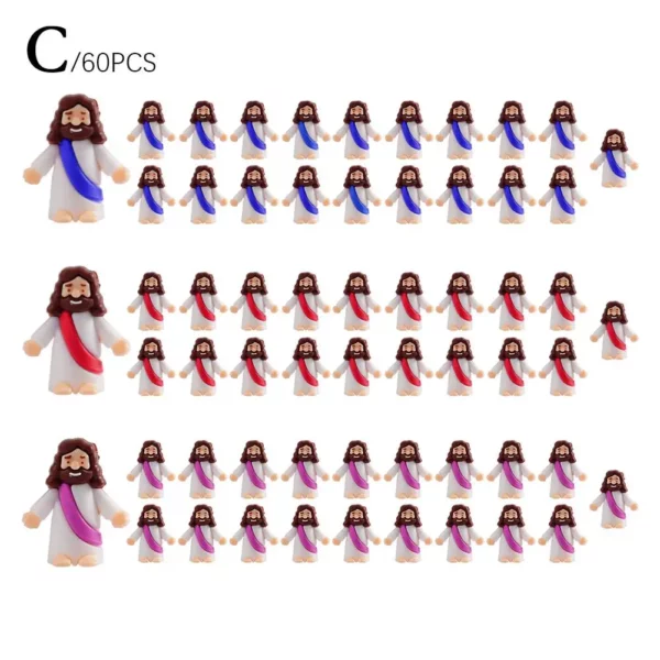 Mini beurres classiques du Christ Sauveur de Jésus pour Pâques, jouet artisanal décoratif pour l'école du dimanche, 24/50/60 pièces – Image 8