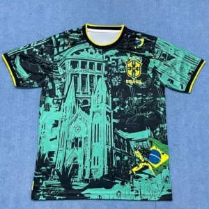 Le nouveau T-shirt de football brésilien le plus vendu de 2025, T-shirt pour hommes, édition spéciale, édition Jésus, séchage rapide, sportif et