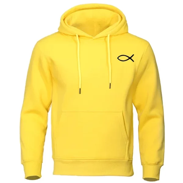 Sweat-shirt chrétien jésus pour hommes et femmes, sweats à capuche de poisson, pull de marque de haute qualité, sweat à capuche chaud Smile, streetwear décontracté, automne, hiver – Image 15
