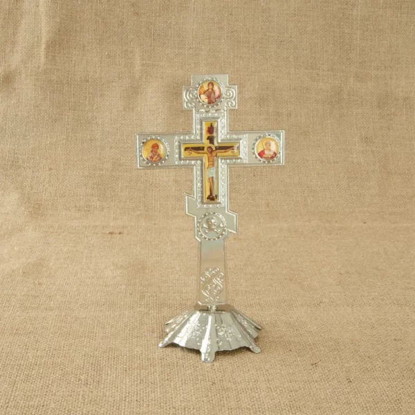 Croix orthodoxe en alliage de Zinc, croix de jésus, Crucifix russe, croix murale orthodoxe, églises, fonctionnalités de mariage, 7,3 pouces x 3,9 pouces, jésus orthodoxe – Image 9