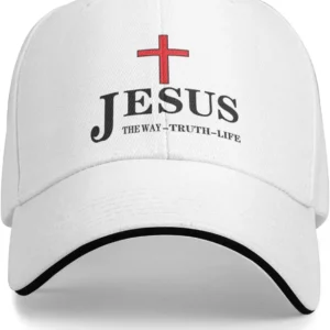 Casquette de Baseball Jesus The Way Truth Life pour hommes et femmes, ajustable, imprimé en 3D, Snapback plat, Hip Hop, taille unique, printemps et été
