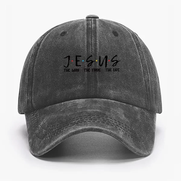 DistMurcia-Casquette de Baseball Noire pour Femme, Chapeau en Maille, Imprimé JESUS, Foi Chrétienne, Rétro, Respirant – Image 9