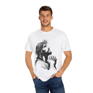 Jésus De Nazaret T-shirt unisexe T-shirt chrétien chemise religieuse jésus graphique été imprimé T-shirt haut col rond t-shirts à manches courtes
