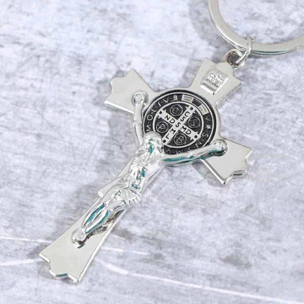 Porte-clés croix de Jésus, religion chrétienne, porte-clés, accessoires de bijoux, mode – Image 5