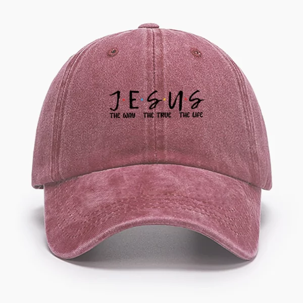 DistMurcia-Casquette de Baseball Noire pour Femme, Chapeau en Maille, Imprimé JESUS, Foi Chrétienne, Rétro, Respirant – Image 7