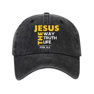 Casquette de baseball délavée en coton unisexe, imprimé slogan jésus, chapeau papa Murcia, chapeaux pare-soleil décontractés, casquettes de sport réglables, extérieur, 2024