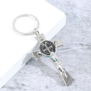 Porte-clés croix de Jésus, religion chrétienne, porte-clés, accessoires de bijoux, mode