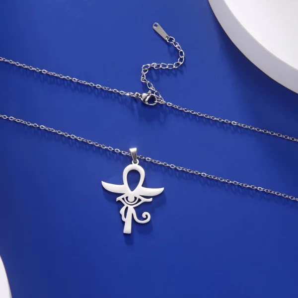 Lucktune Ankh croix amulette égyptienne collier en acier inoxydable clé de la vie symbole Crucifix pendentif collier femmes Religion bijoux – Image 35