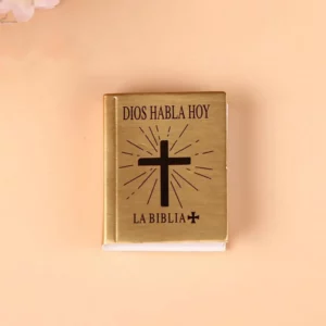 Bible chrétienne espagnole pendentif porte-clés sac voiture suspendus porte-clés cadeau d'anniversaire porte-clés sac breloques porte-clés