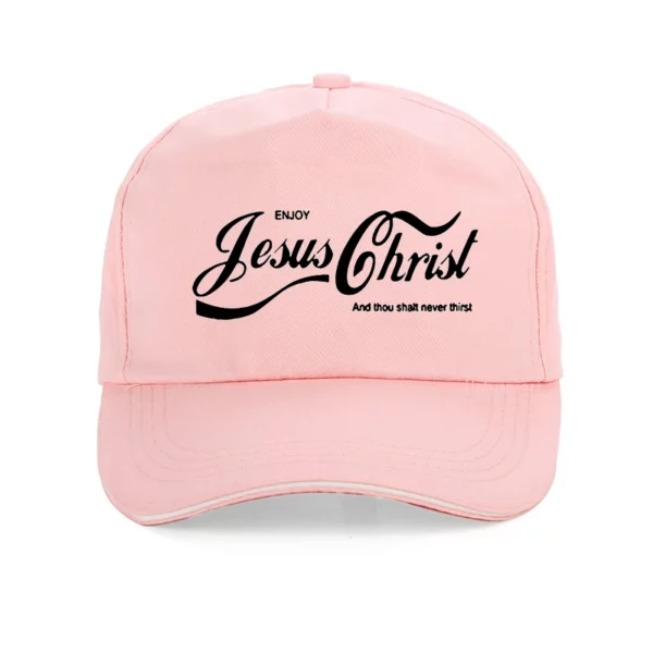 Profitez de jésus Christ le vrai roi chrétien drôle hommes chapeau foi prière graphique mode nouveau coton unisexe casquette de baseball – Image 13