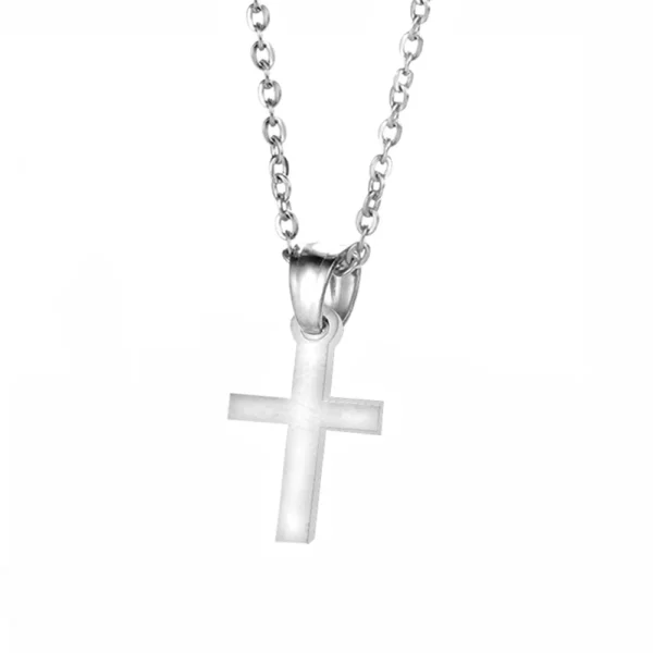Mode petit pendentif croix de jésus femme or argent couleur foi chrétienne croix collier pour femmes bijoux religieux cadeau 2025 – Image 7