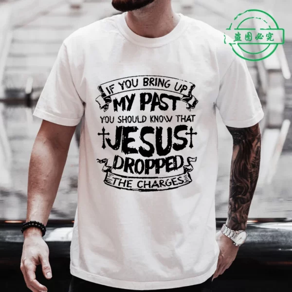 Jésus Christ dos impression pour hommes T-Shirt mode graphique hauts cadeau pour chrétien jésus Streetwear hommes surdimensionné Y2k vêtements – Image 7
