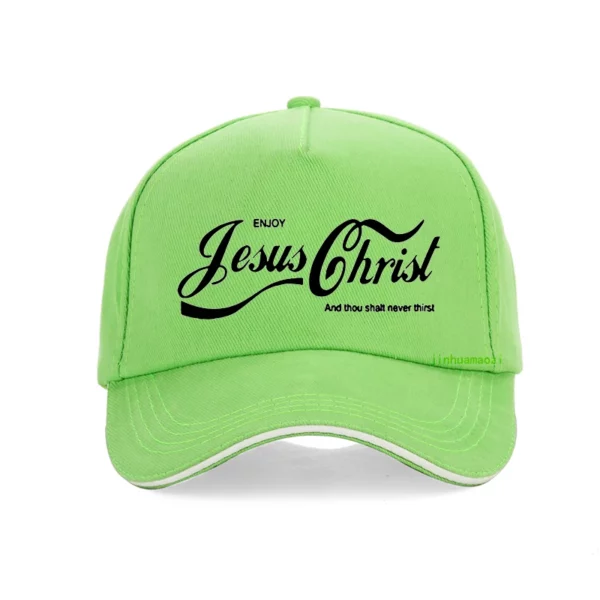 Profitez de jésus Christ le vrai roi chrétien drôle hommes chapeau foi prière graphique mode nouveau coton unisexe casquette de baseball – Image 24