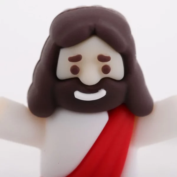 Mini Statue de jésus, 12 pièces, petites Figurines, décorations religieuses, Miniatures en PVC, décoration de maison, petites Statues en résine – Image 2