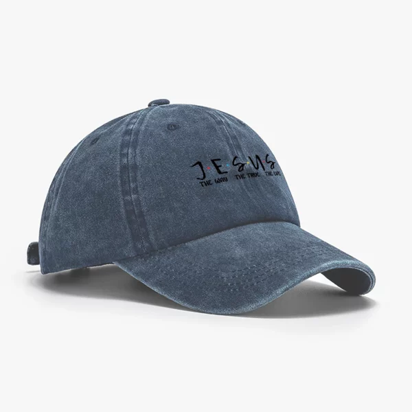 DistMurcia-Casquette de Baseball Noire pour Femme, Chapeau en Maille, Imprimé JESUS, Foi Chrétienne, Rétro, Respirant – Image 10