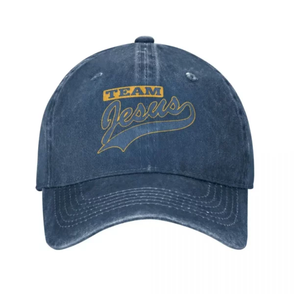 Casquette de Baseball en Denim pour hommes et femmes, chapeau de soleil Snapback, chapeaux d'été Hip Hop CasAdvantages, équipe chrétienne de Jésus, nouveau, 2023 – Image 12