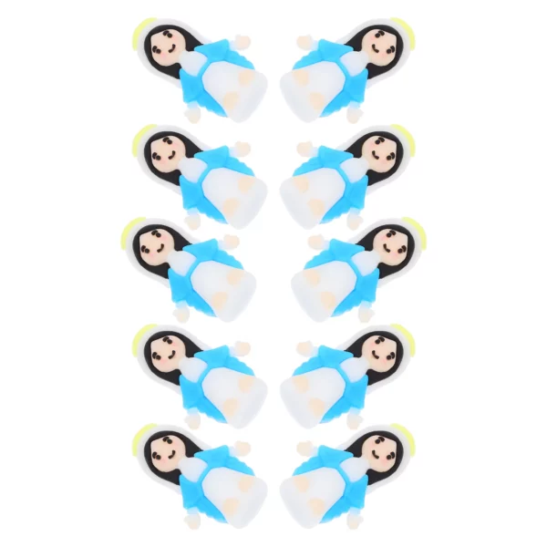 Statuette de marie, jouets pour bébé, figurines de jésus, poupées en vrac, Figurines de pâques, tableau de bord en Pvc chrétien, 10 pièces – Image 7