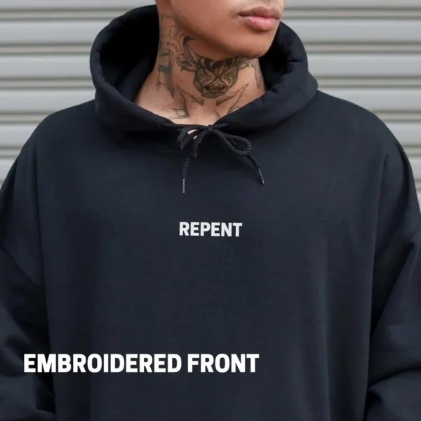 Sweat à capuche chrétien pour homme et femme, symbole positif, verset biblique, Jésus, le royaume de dieu est à portée de main, slogan imprimé PVD, streetwear – Image 2