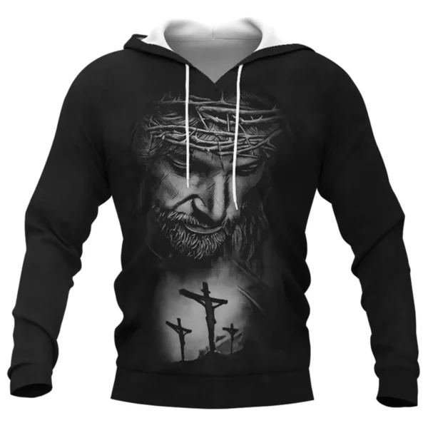 Jésus Amen sweat à capuche pour hommes vêtements unisexe 3D noël dieu vous bénisse imprimé nouveau dans sweats à capuche femmes Harajuku mode y2k pulls – Image 15