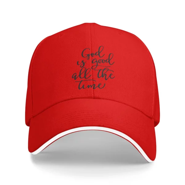 Dieu est bon tout le temps soleil casquette de Baseball jésus amant chrétien printemps y2k mignon camionneur chapeau pour femme mâle Sport casquettes de Baseball – Image 10