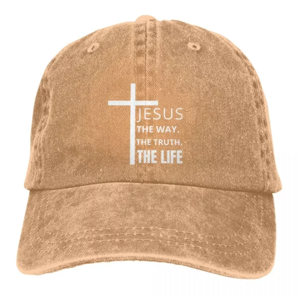 Casquettes de baseball The Truth The Way The Life pour hommes et femmes, casquette à visière, chapeaux pare-soleil Jésus-Christ – Image 7