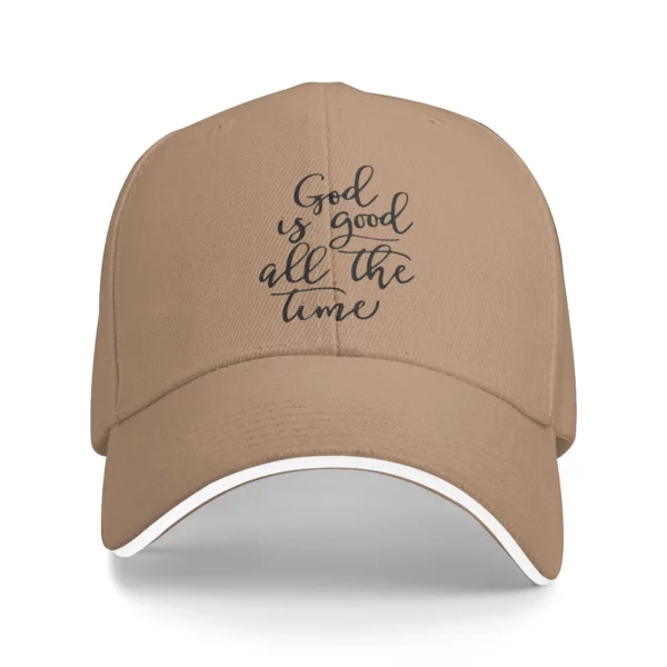 Dieu est bon tout le temps soleil casquette de Baseball jésus amant chrétien printemps y2k mignon camionneur chapeau pour femme mâle Sport casquettes de Baseball – Image 13